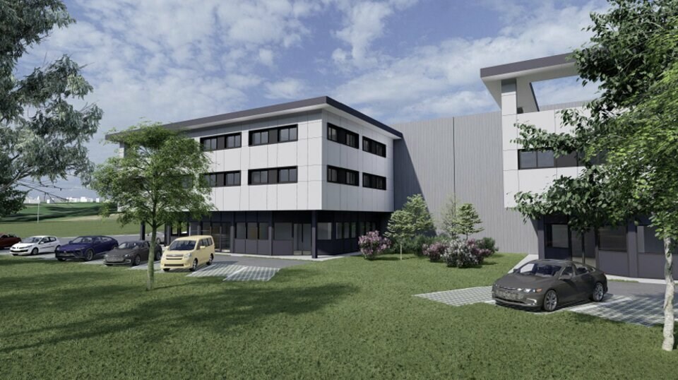 A vendre - A louer Projet neuf d'entrepôt avec bureaux d'accompagnement sur la commune d'Allonzier-la-Caille