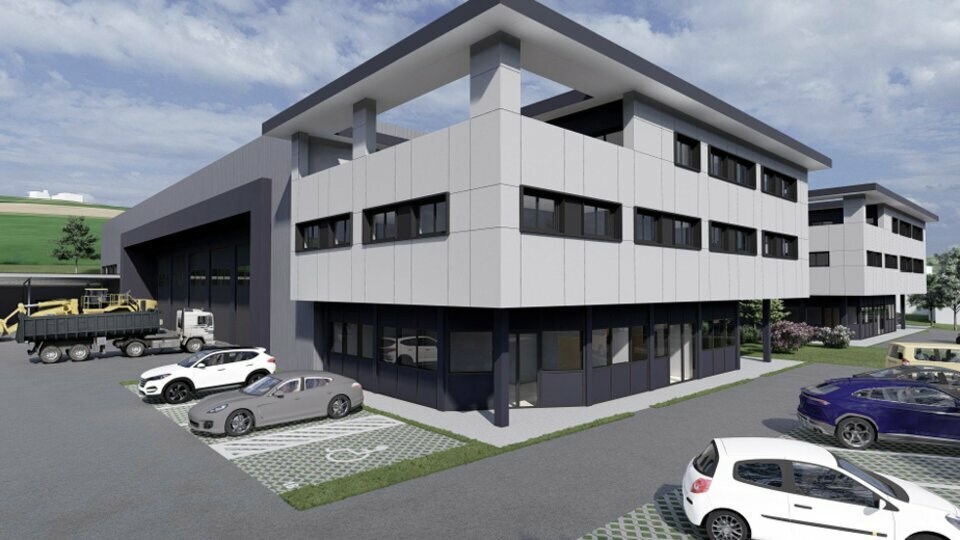 A vendre - A louer Projet neuf d'entrepôt avec bureaux d'accompagnement sur la commune d'Allonzier-la-Caille