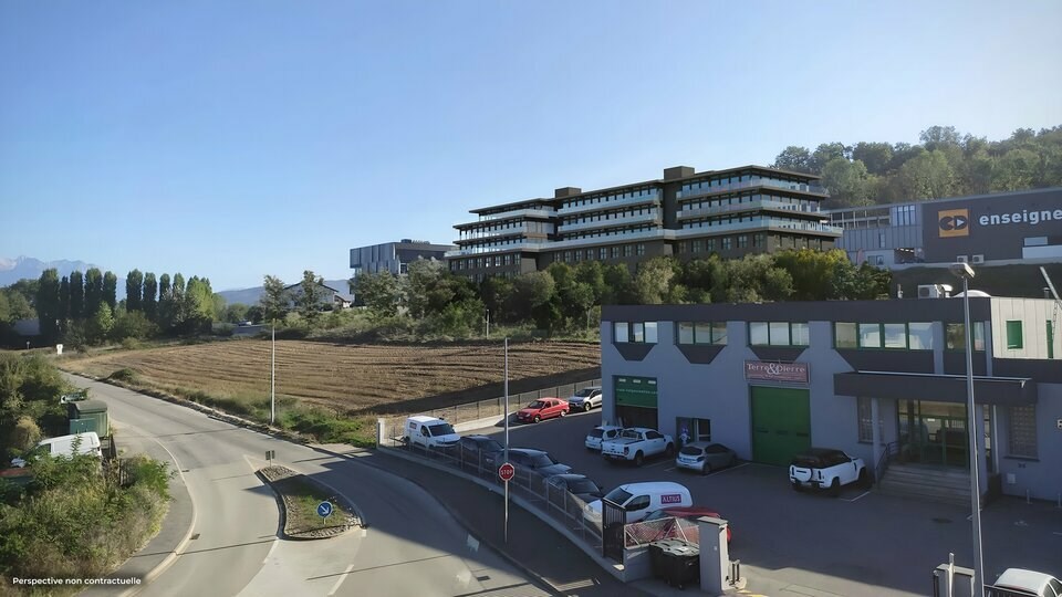A vendre - Bâtiment EBENE - Locaux d'activités neufs sur le Parc de Calvi à Poisy. 3957 m² divisibles à partir de 96 m². Disponible au S2 2026