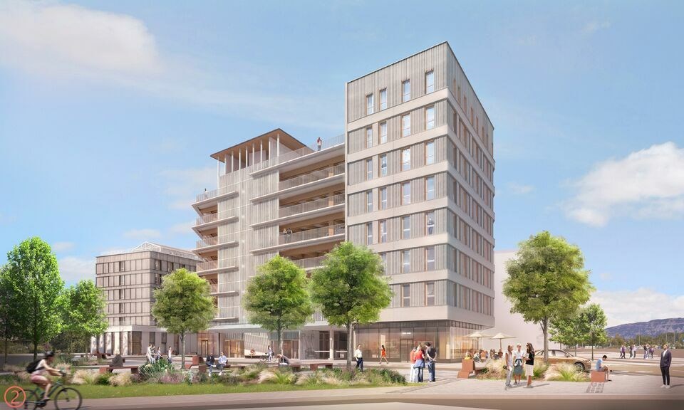 A vendre en VEFA - Bureaux divisibles à partir de 311 m² face à la gare de St Julien en Genevois